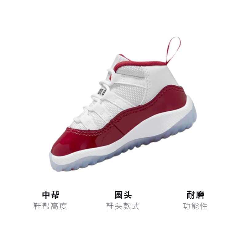 Детские кроссовки Jordan Air Jordan 1 Retro 3/4 (бело-красно-синие) — фото 3