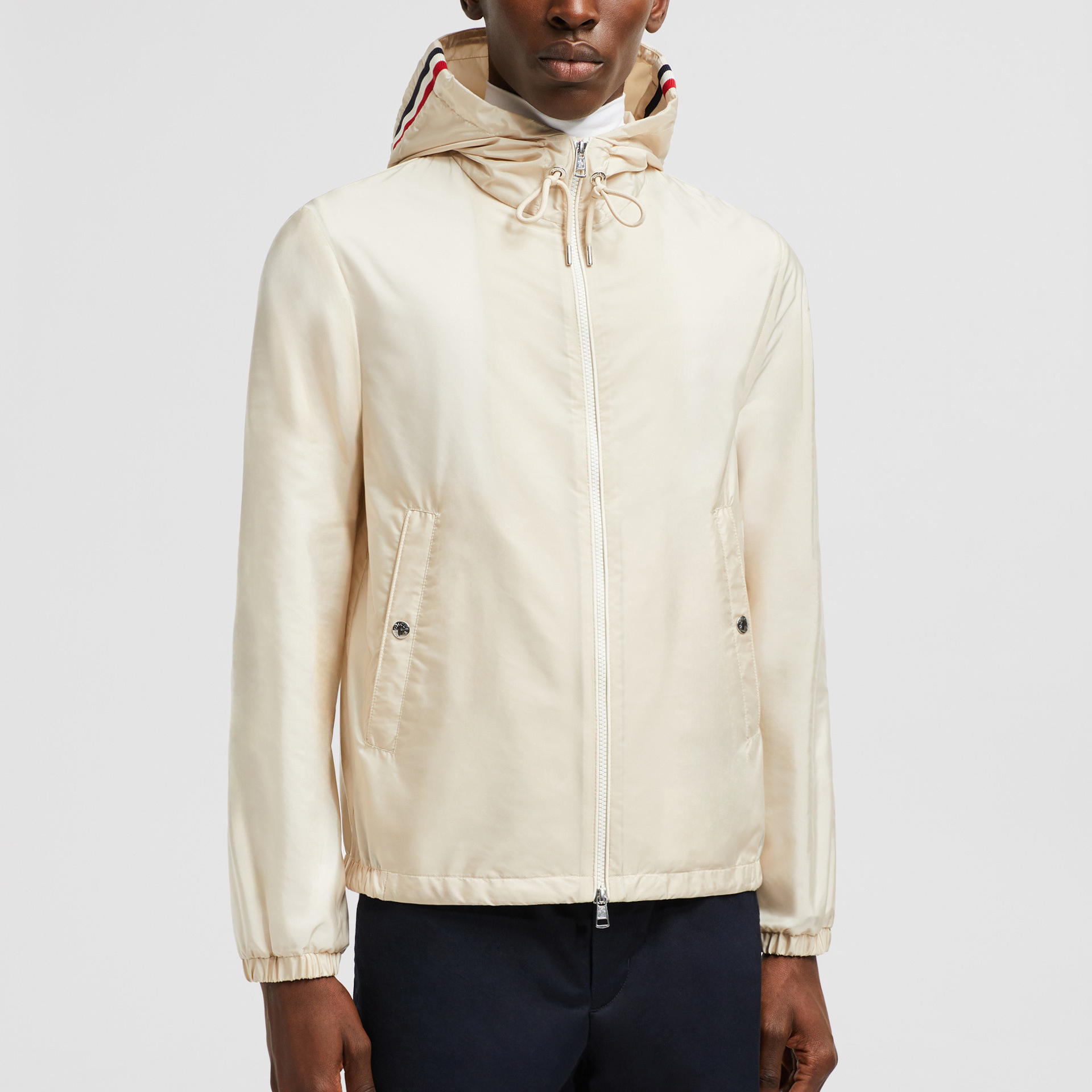 Мужская куртка Moncler (бежевая) — фото 3