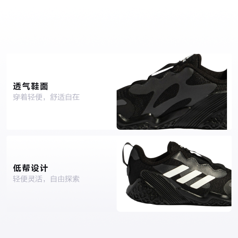 Кеды adidas 4Uture (черные) — фото 2