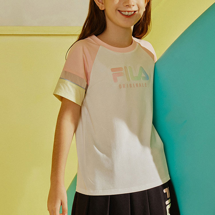 Женская футболка Fila (белая) — фото 4