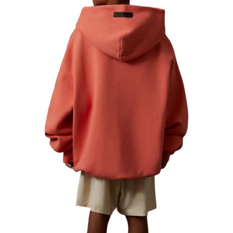 Женское худи Fear of God Essentials FW22 Kids Essentials-Hoodi Coral (коралловый) — фото 5