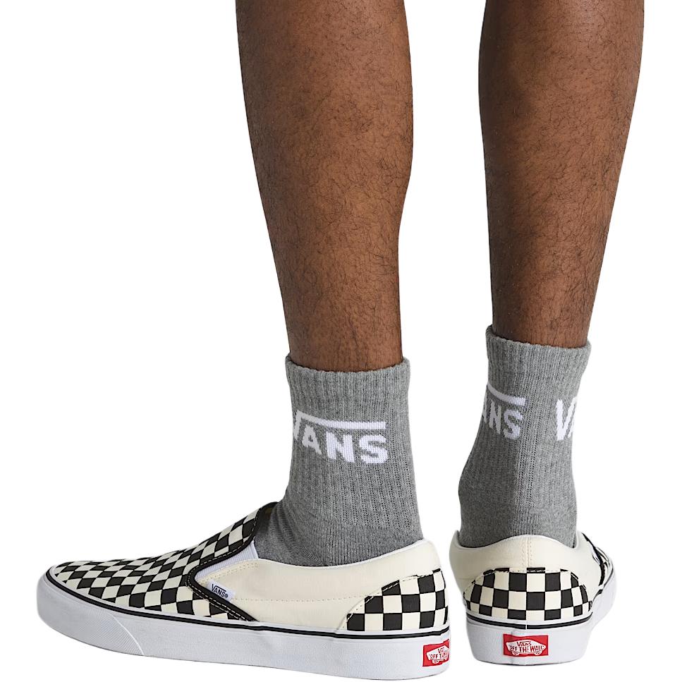 Vans Classic Half Crew 3 Pack Sock Crew Socks Men’s 3 Pack Gray
