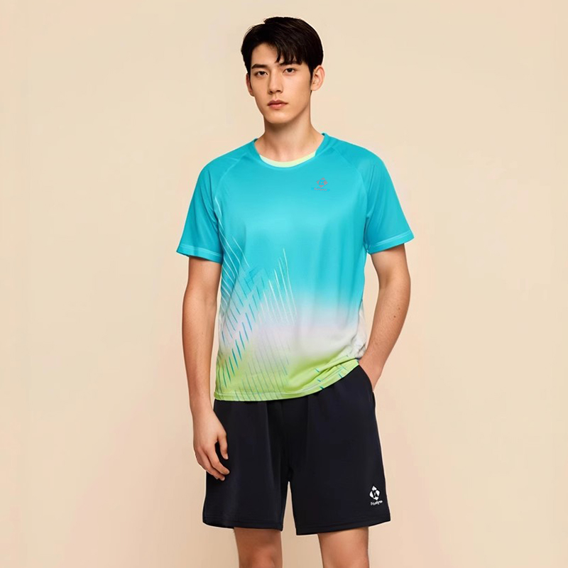 KUMPOO Badminton Jersey Unisex Light Blue