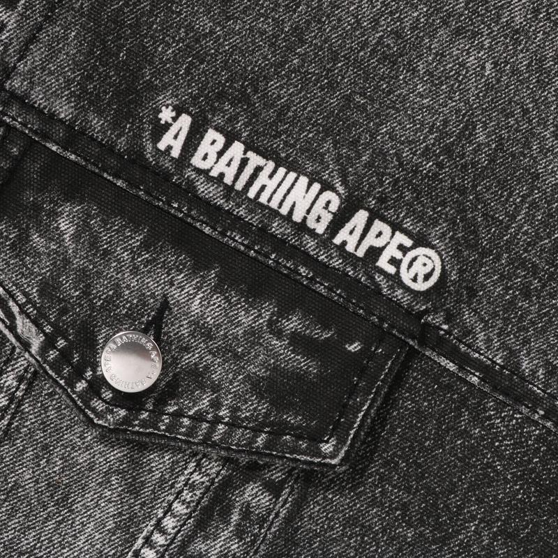 Джинсовая куртка A BATHING APE SS26 (синяя) — фото 3