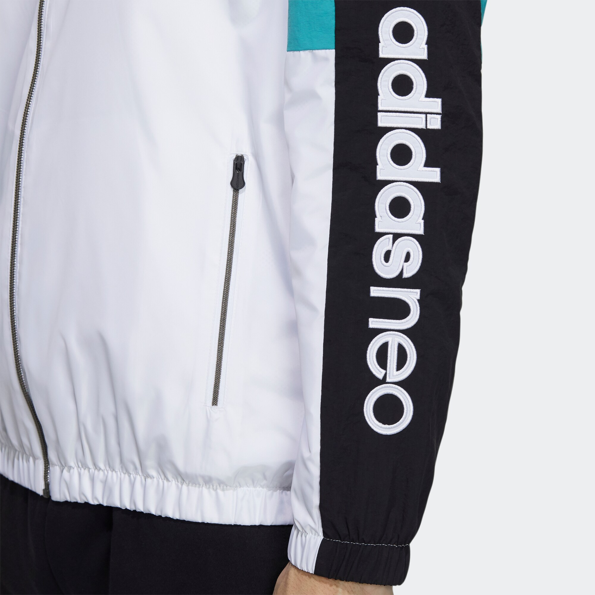 Мужская куртка adidas neo M Cs Cb Wb 2 (белая) — фото 6