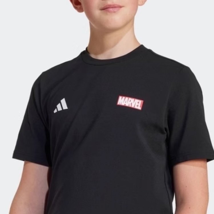 Мужские футболка adidas Marvel (черная) — фото 3