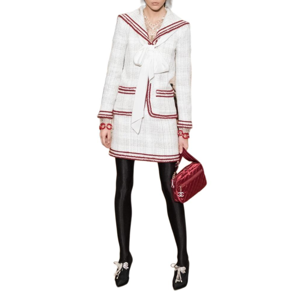 Женская куртка Chanel (белая) — фото 4