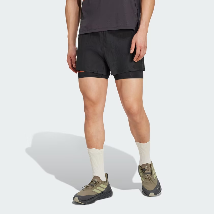 Adidas Free Shipping With AdiClub Adi365 H.Koumori Running 2 In 1 Shorts