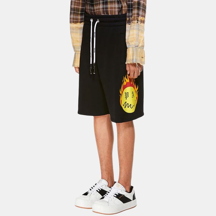 PALM ANGELS Burning Head Track Shorts