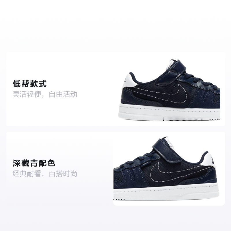 Кеды Nike Squash Type (темно-синие) — фото 2