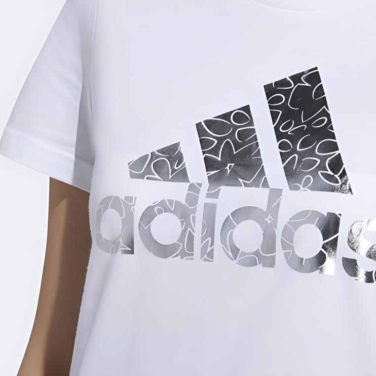Женская футболка adidas Logo (белая) — фото 6