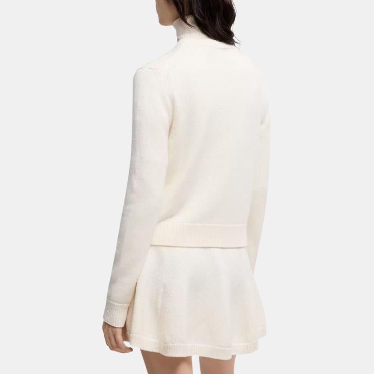Женский свитер Moncler Crew Neck Tricot (бежевый) — фото 4