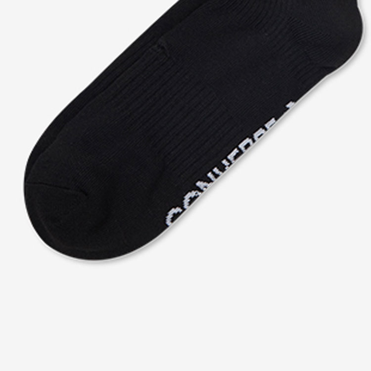 Converse STARS Crew Socks Unisex 2 Pack Black
