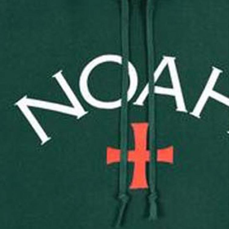 Унисекс худи NOAH Core Logo Hoodie Forest Green Logo (зеленая) — фото 3