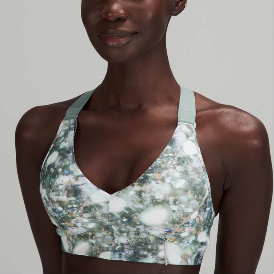 Lululemon LAB Collection Sports Underwear Women’s Camouflage Snowflake Green Moderate