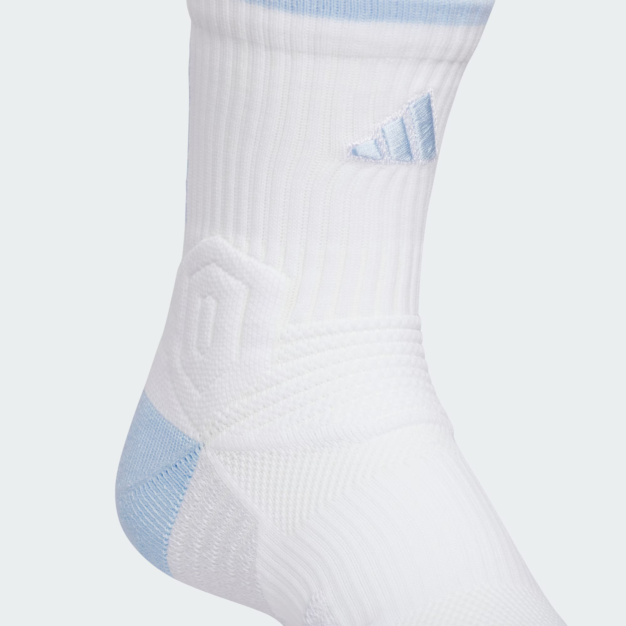Adidas Basketball Socks Unisex 1 Pack White/Glossy Finish Blue