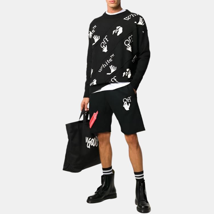 Мужской свитер OFF-WHITE (черный) — фото 2