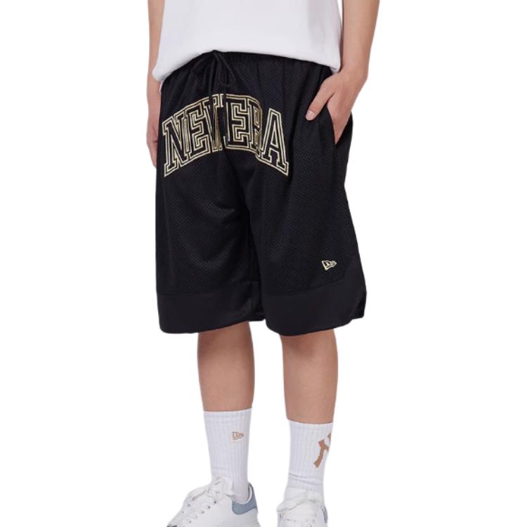 New Era Basketball Shorts Unisex Black