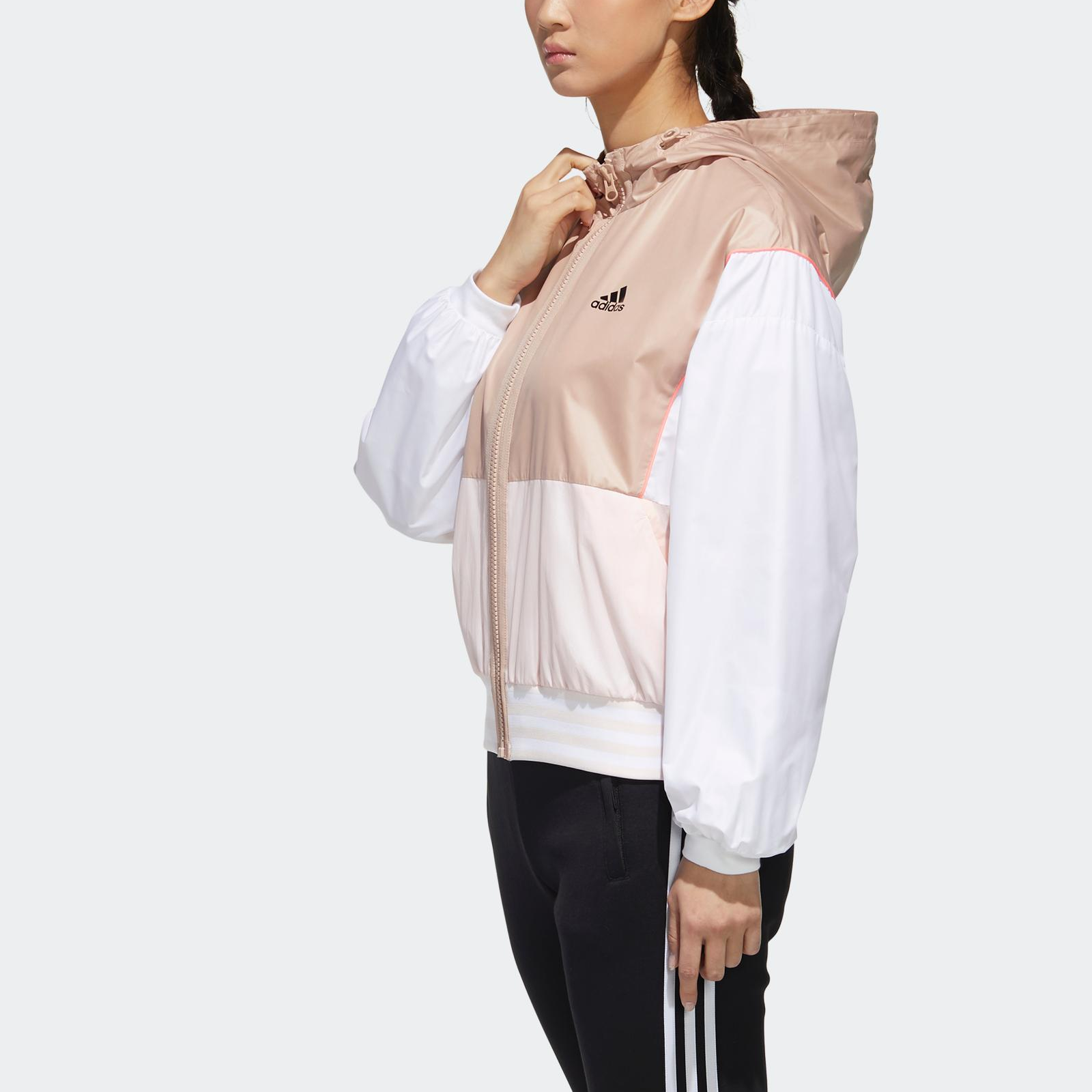 Женская куртка adidas neo Must Haves Block (розовая) — фото 5