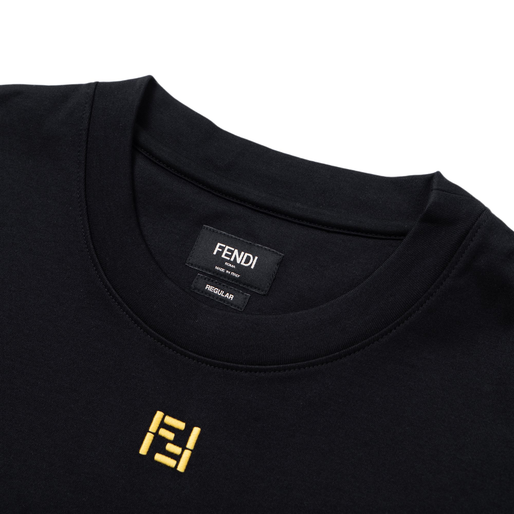 Мужская футболка Fendi (белая) — фото 8