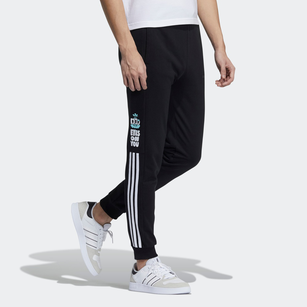 Мужские штаны adidas neo (черные) — фото 4