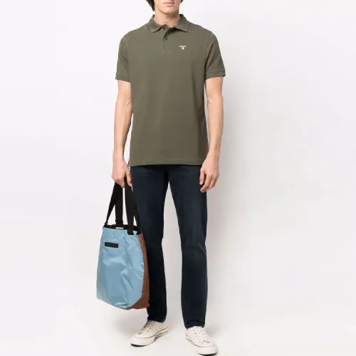 Barbour Оливково-зеленый Мужское Поло