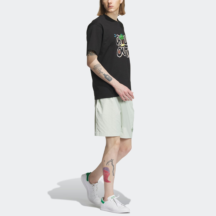 Adidas Originals Sports Shorts Men’s Linen Green