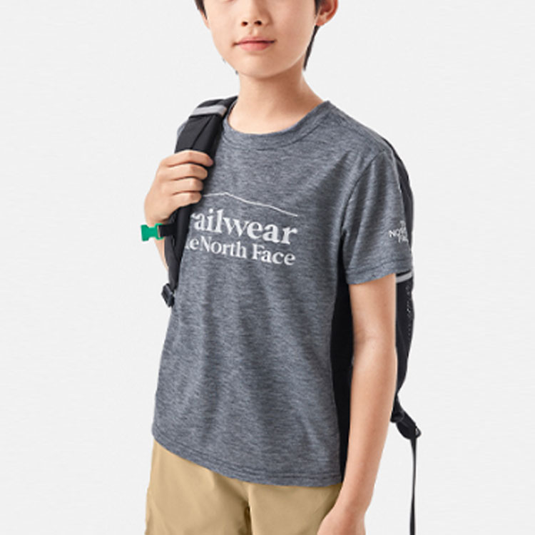 Мужская футболка The North Face Kids (серая) — фото 4