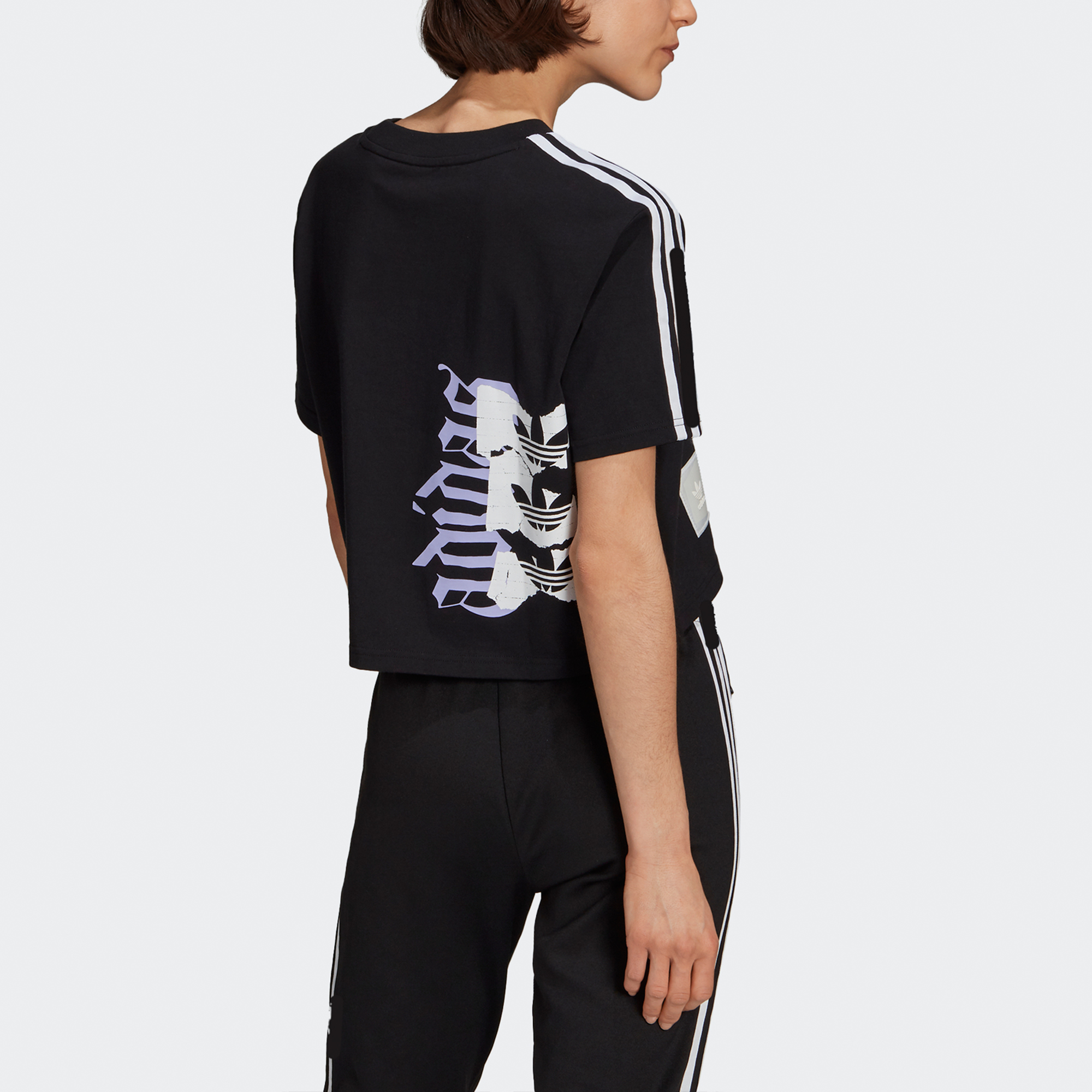 Женская футболка adidas Originals Logo (черная) — фото 3
