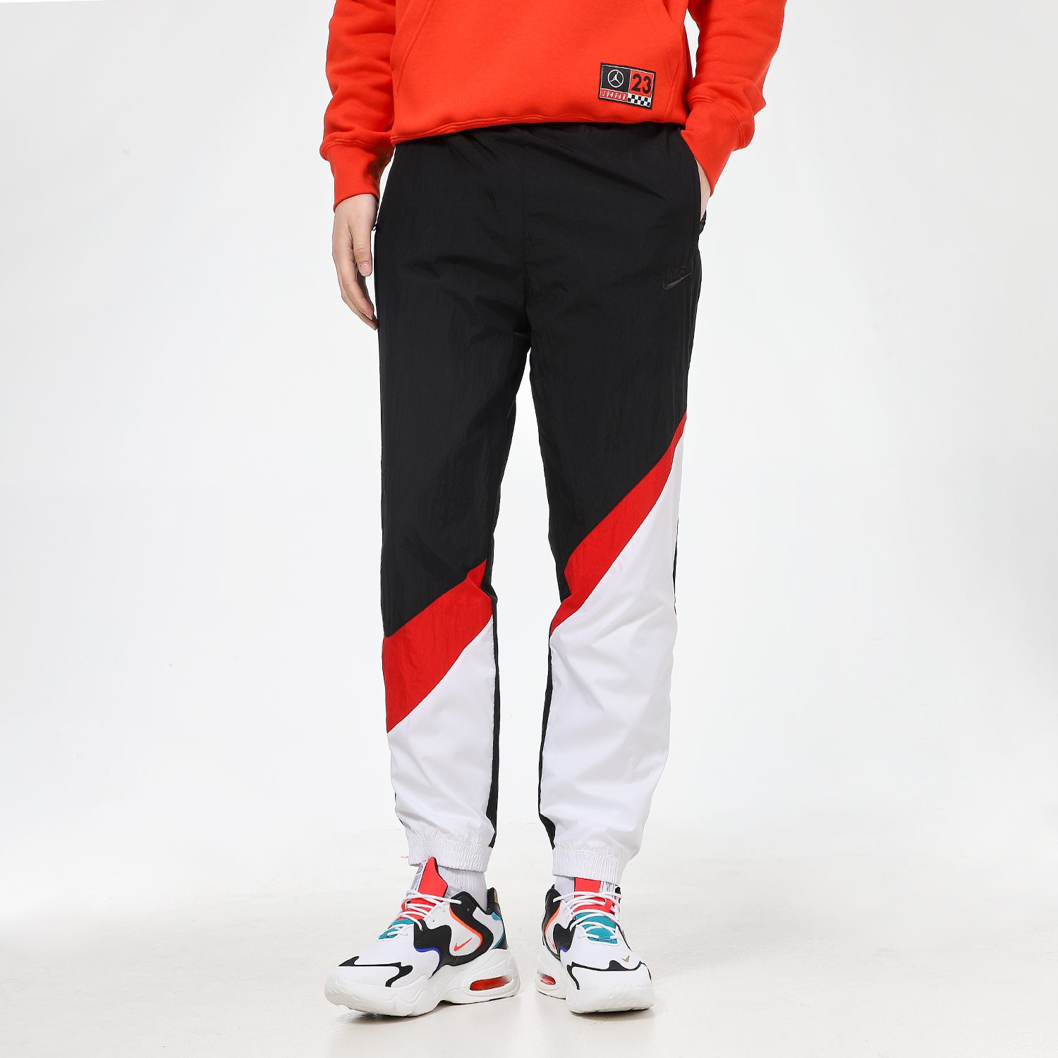 Мужские штаны Nike As M Nsw Hbr Pant Wvn Stmt (черно-белые) — фото 3