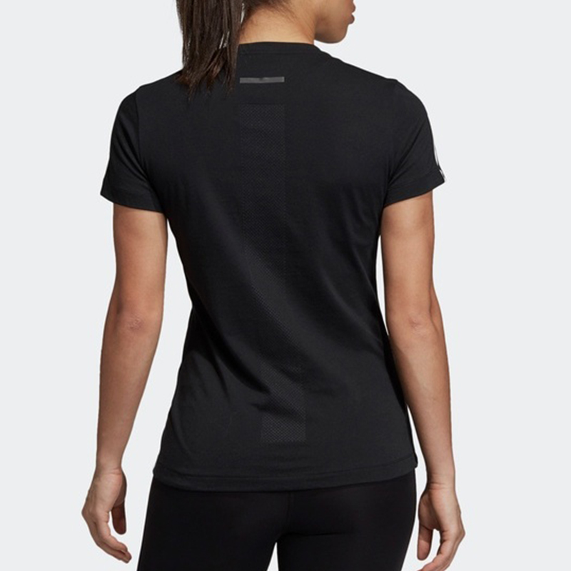 Женская футболка adidas Run It Tee Soft (черная) — фото 4