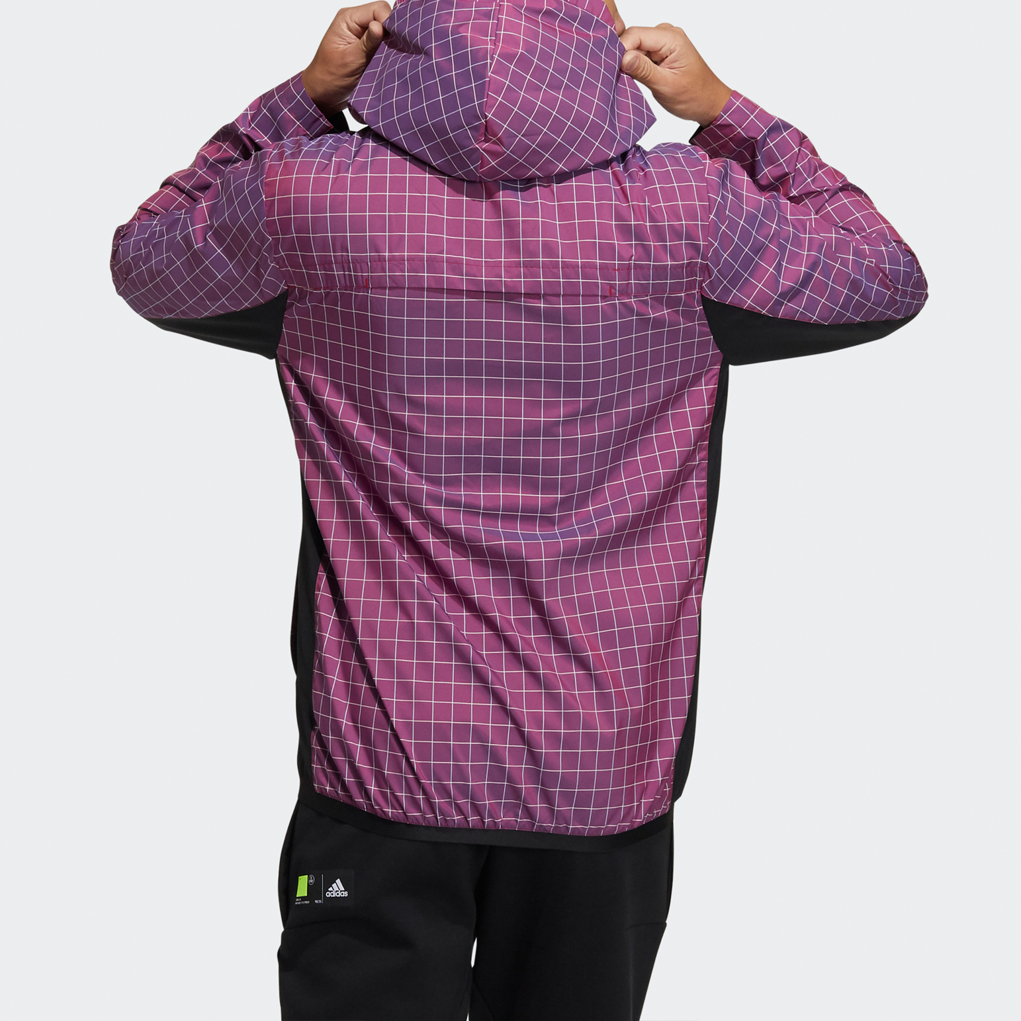 Мужская куртка adidas W.N.D. (фиолетовая) — фото 3