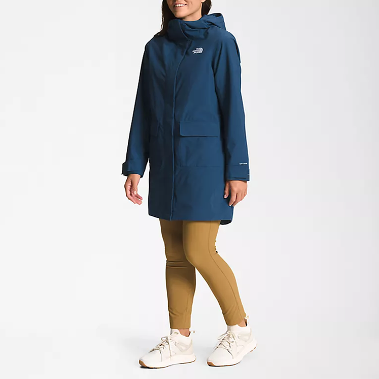 Женская куртка The North Face (синяя) — фото 4