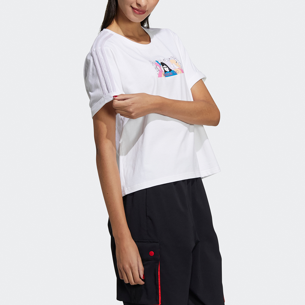 Женская футболка adidas neo T (белая) — фото 3