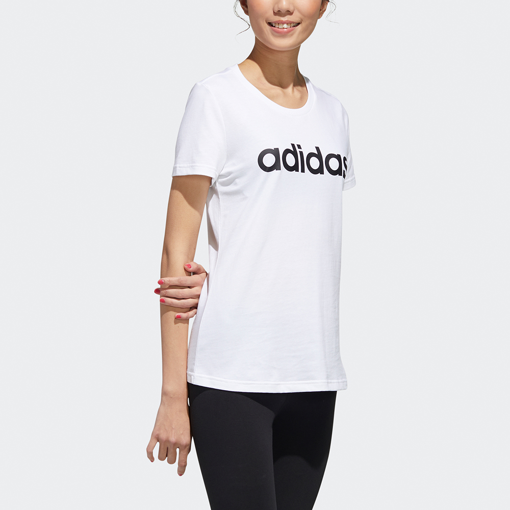 Женские футболка adidas neo (белый) — фото 5