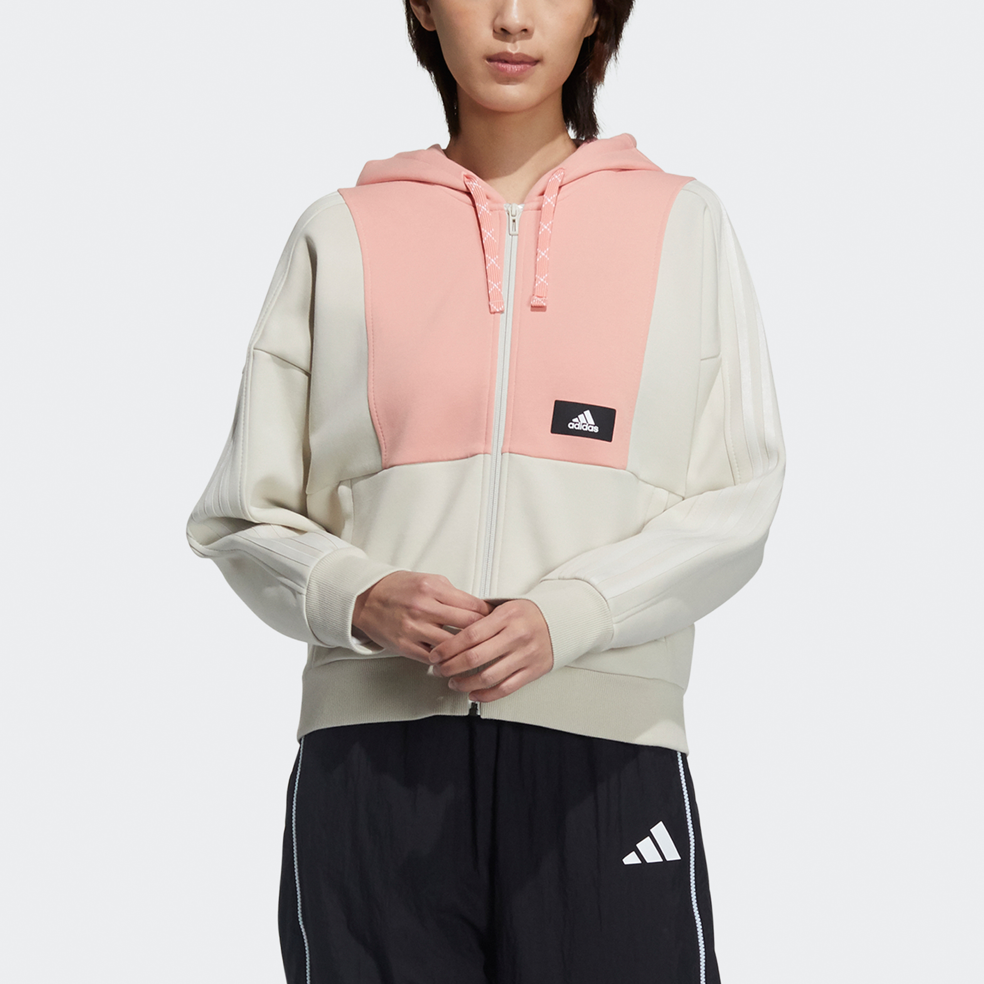 Женская куртка adidas Str Jkt Knit (коричневая) — фото 2