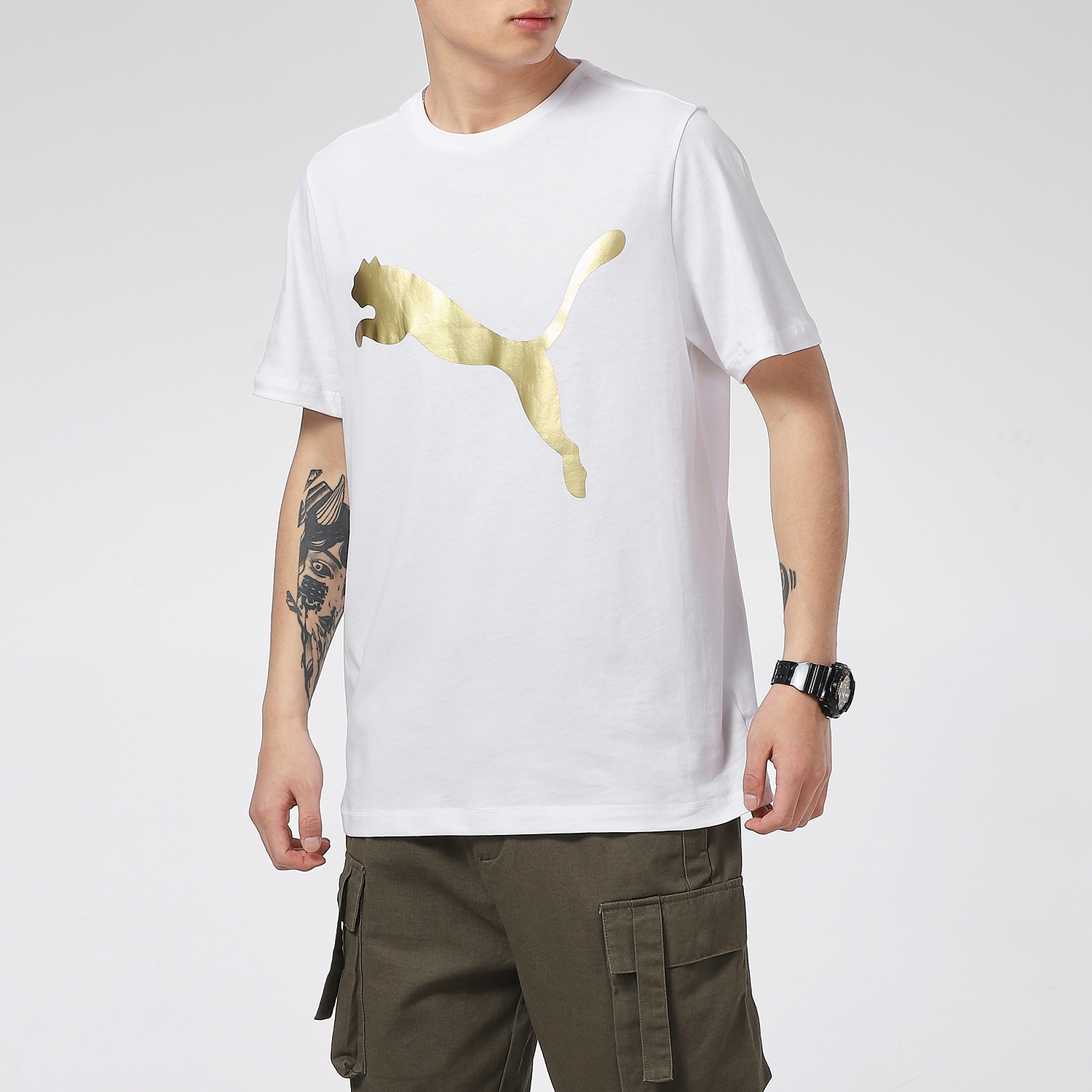 Мужская футболка PUMA T (черная) — фото 3