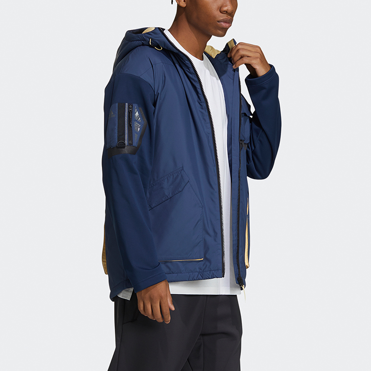 Мужская куртка adidas Urban Pad Jkt (темно-синяя) — фото 4