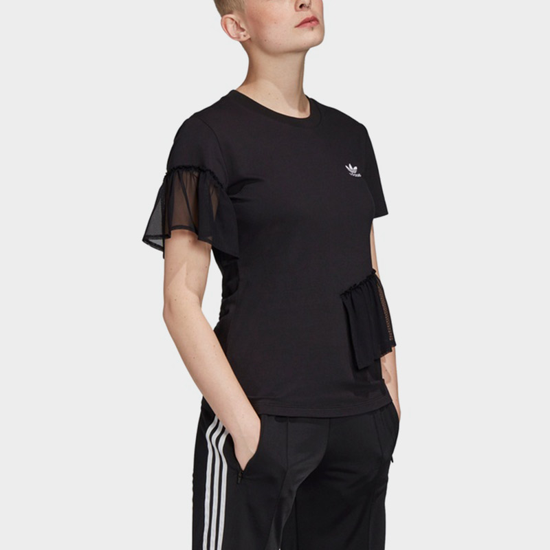 Женская футболка adidas originals Tulle Tee (черная) — фото 6