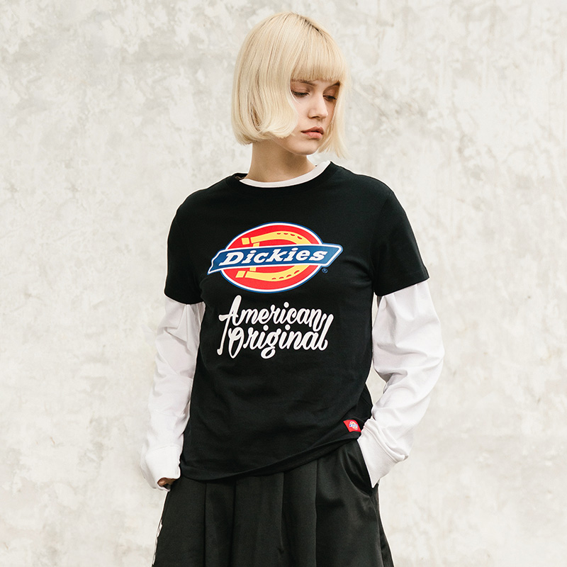 Женская футболка Dickies SS21 Logo T (черный) — фото 3