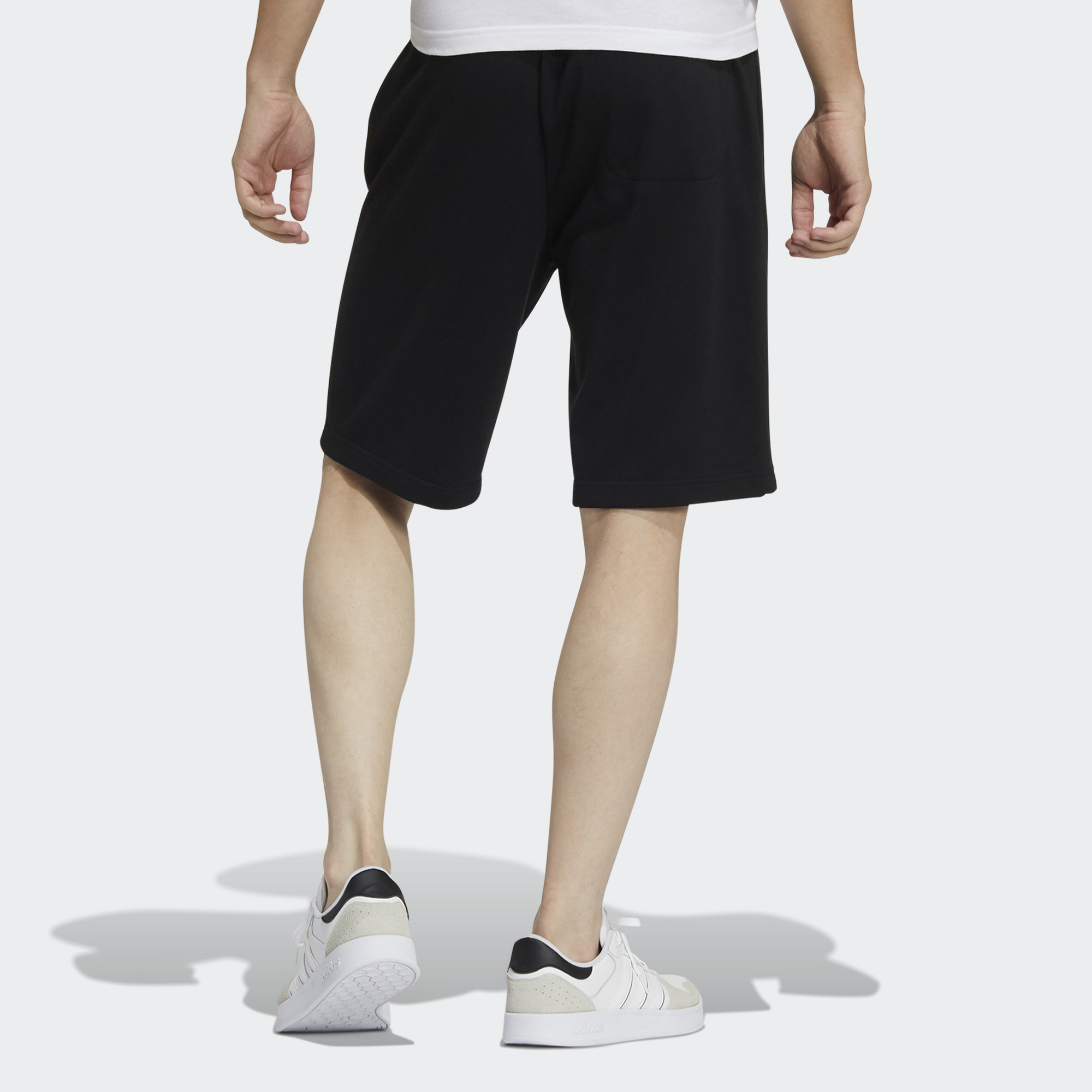 Мужские шорты adidas neo (черные) — фото 3