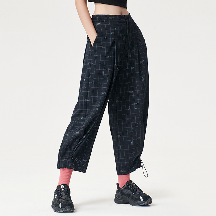 FILA FUSION STREET SPORT Sports Pants Women’s Dark Chess Notation