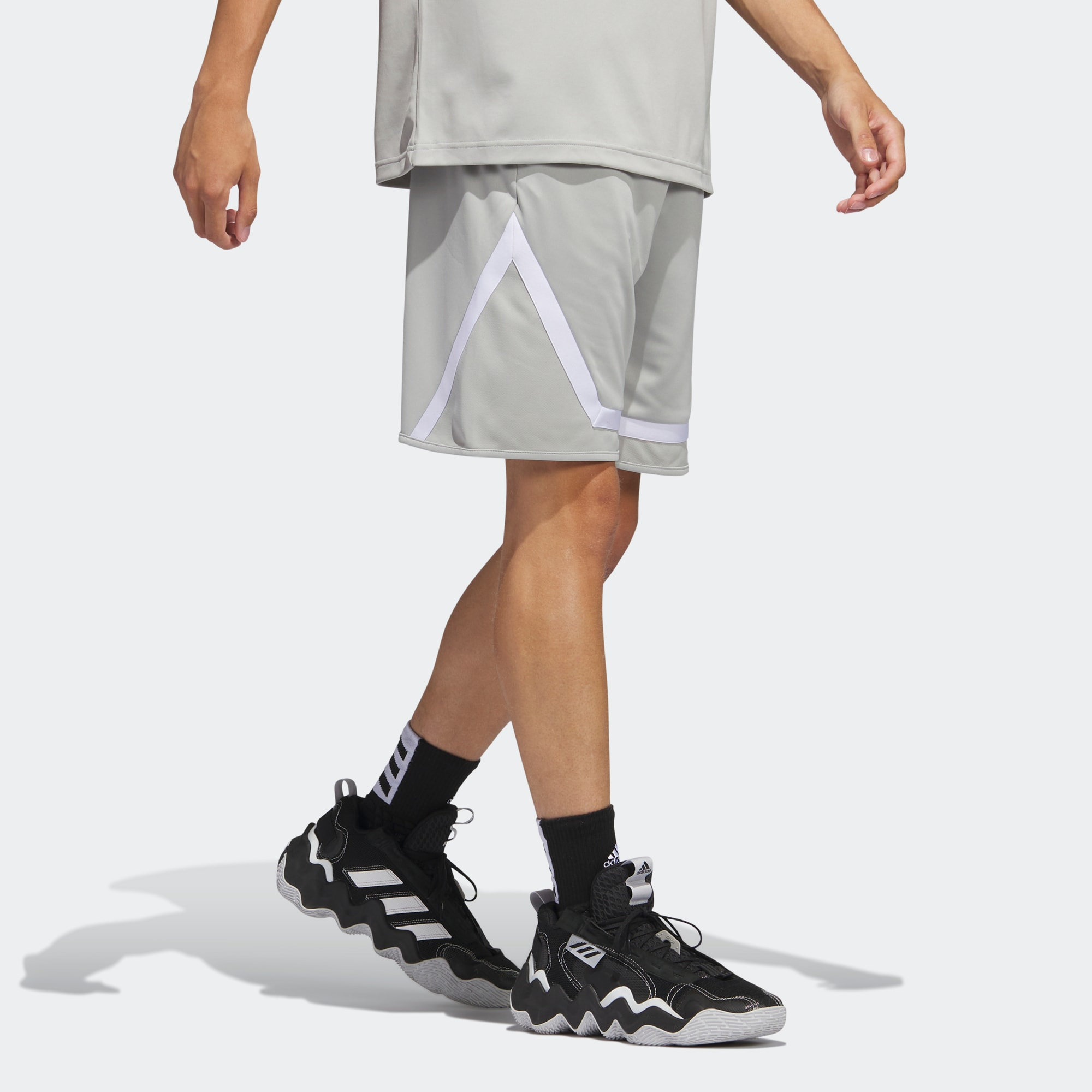 Adidas SS23 Basketball Shorts Men’s Metallic Gray
