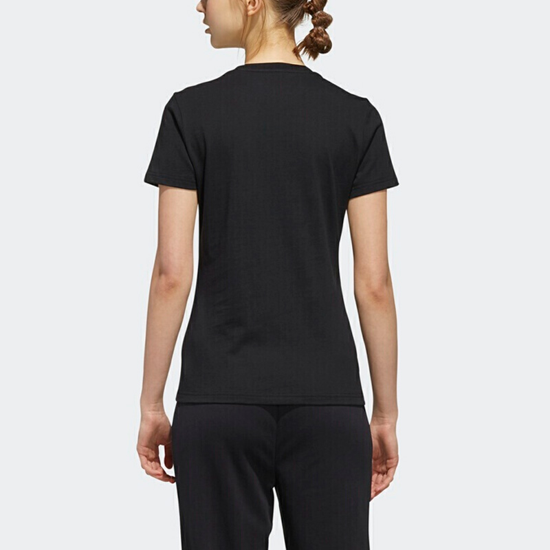 Женская футболка adidas neo W Ce T (черная) — фото 4