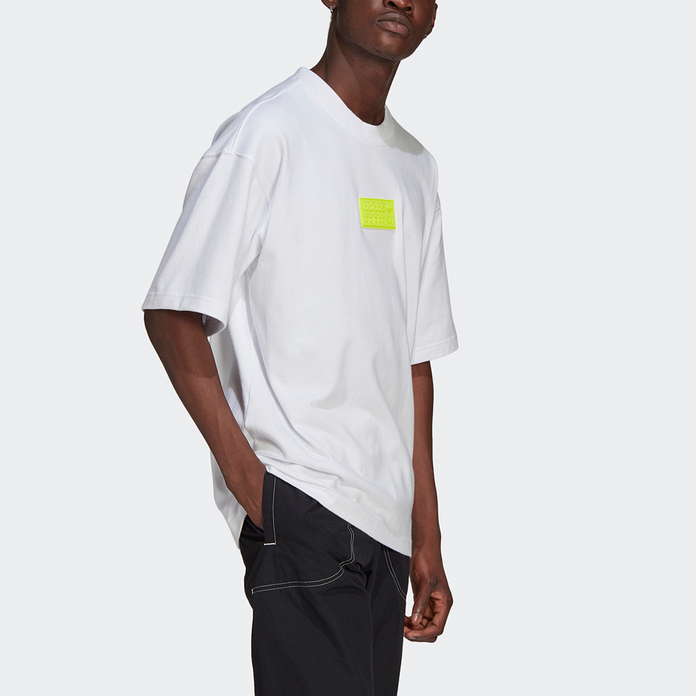 Мужская футболка adidas originals Ovsd Silicon T (белая) — фото 5
