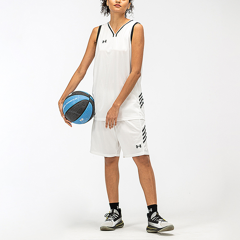 Under Armour Basketball Jerseys Men’s White Moderate Straight Fit