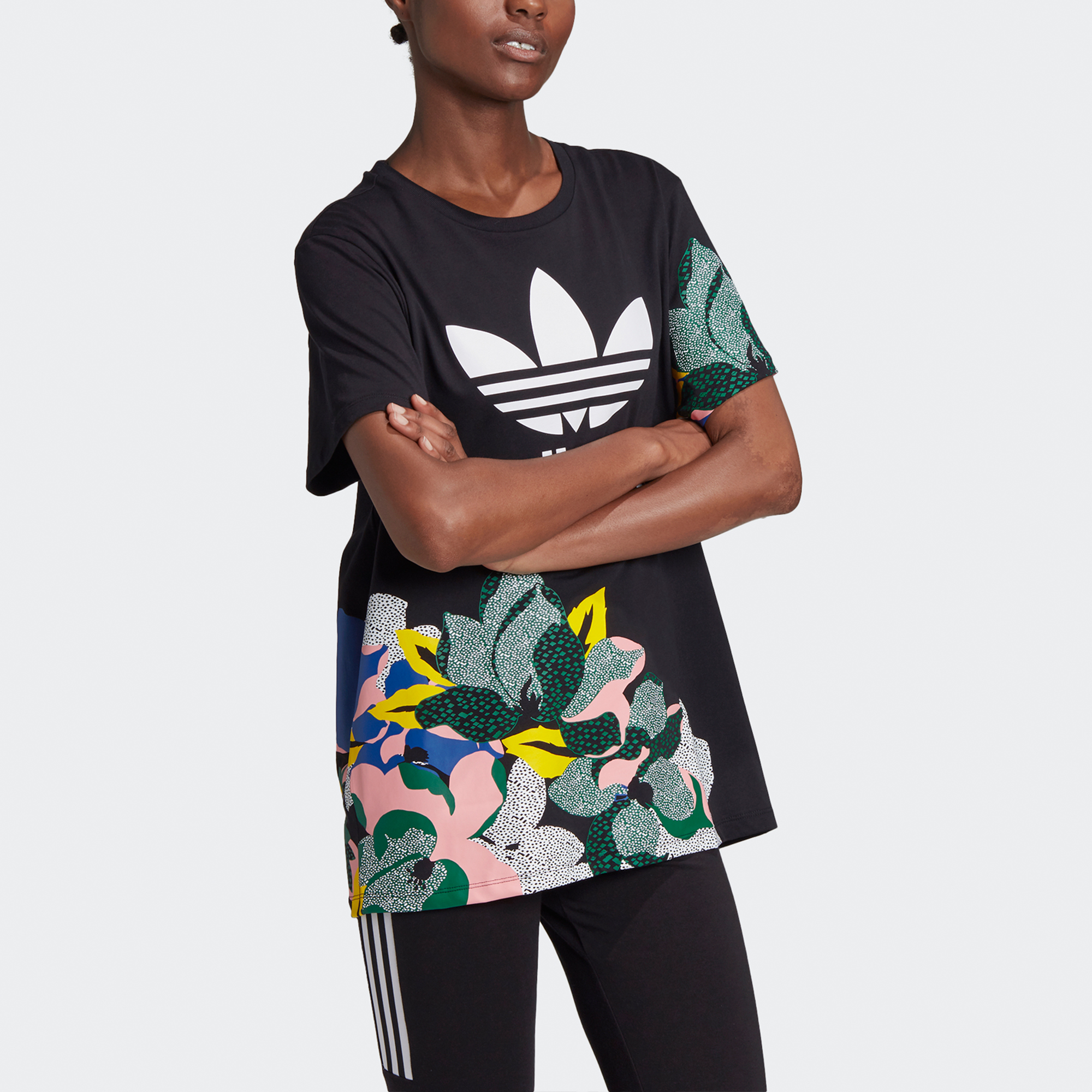 Женская футболка adidas originals Bf Tee (черная) — фото 4