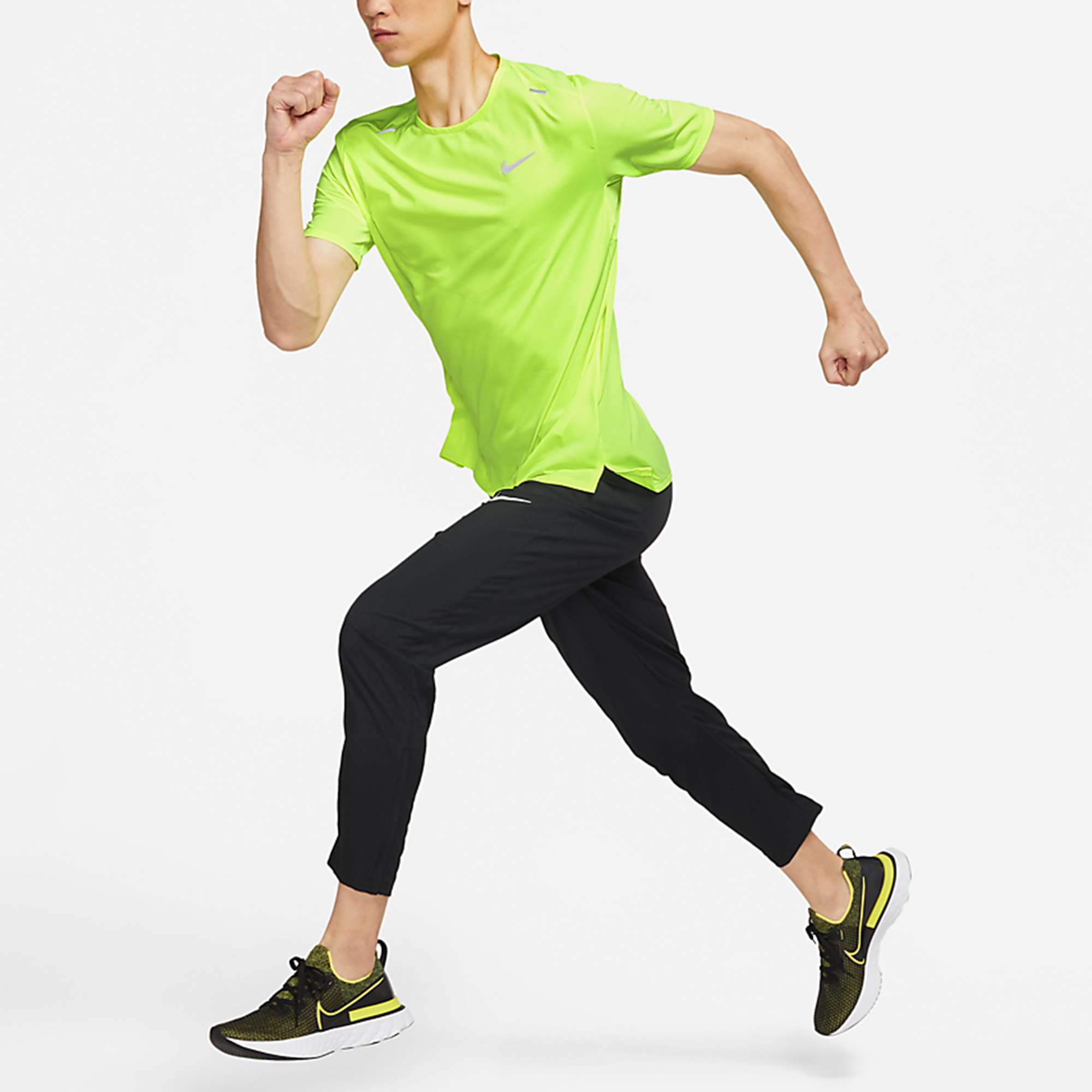 Nike Running T Shirt Men’s Neon Yellow