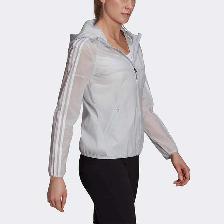 Женская куртка adidas Windbreaker (синяя) — фото 5