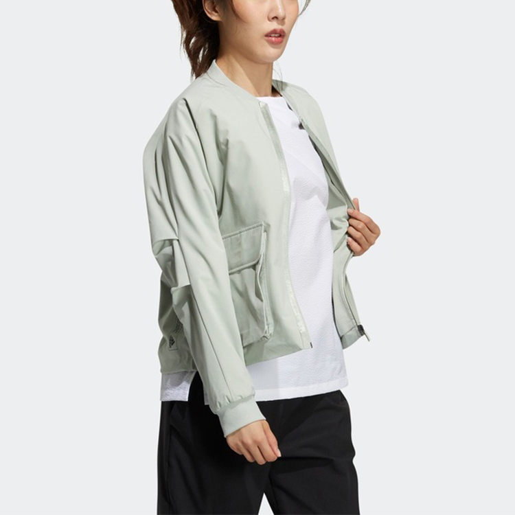 Женская куртка adidas Tech Bomber (зеленая) — фото 5